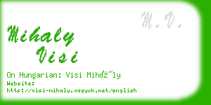 mihaly visi business card